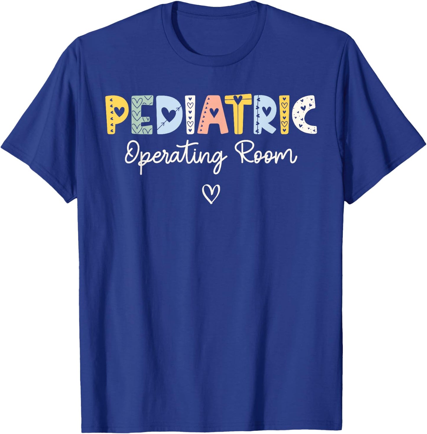 Retro Pediatric Operating Room Children's Emergency ER Nurse T-Shirt - T-Shirt | Royal