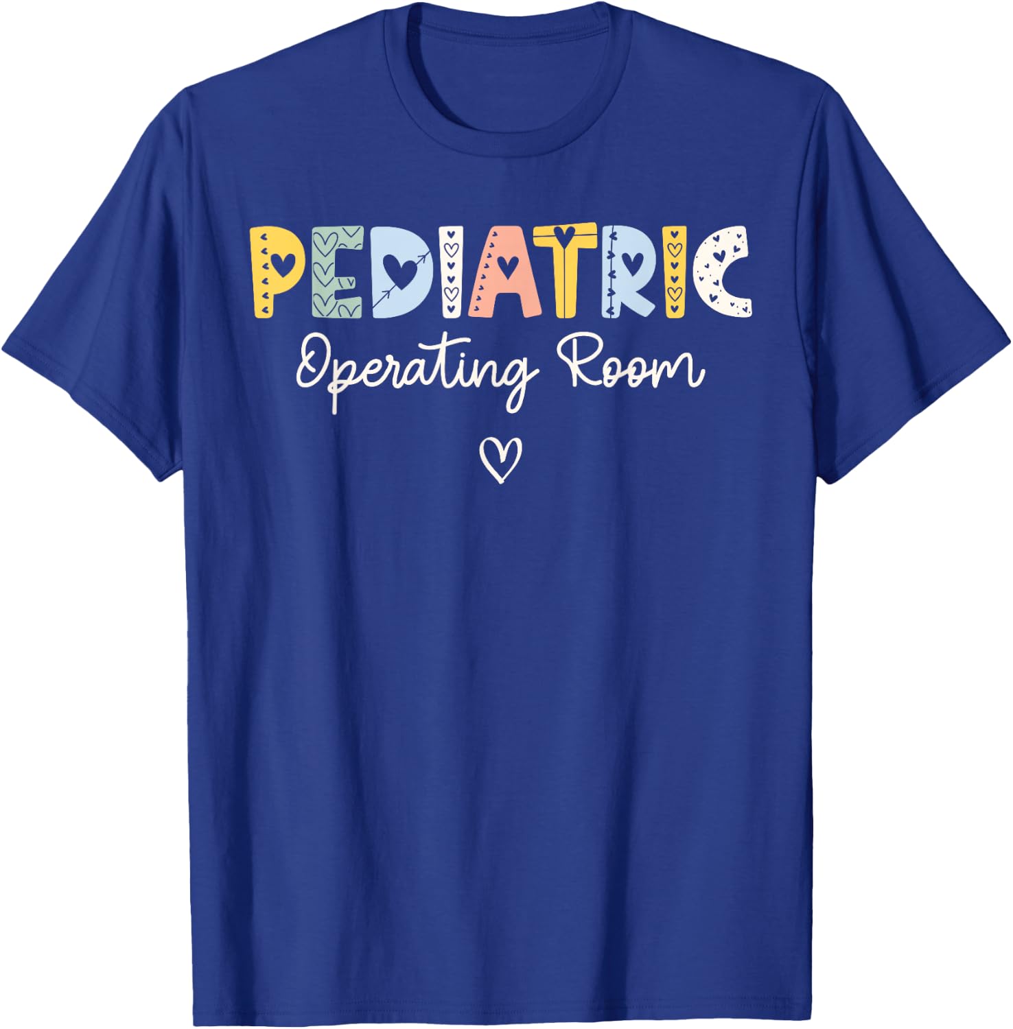 Retro Pediatric Operating Room Children's Emergency ER Nurse T-Shirt - T-Shirt | Royal