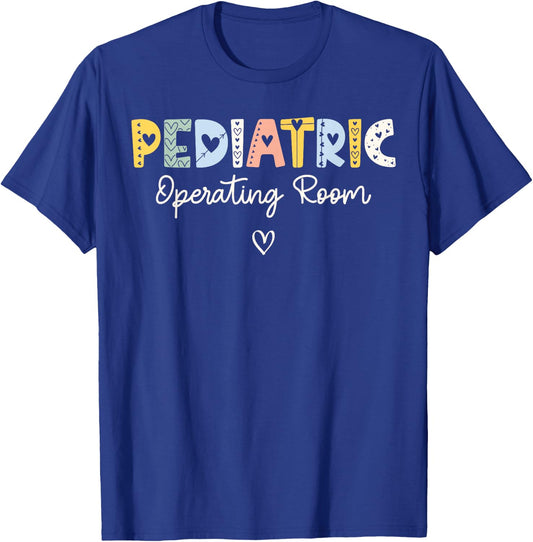 Retro Pediatric Operating Room Children's Emergency ER Nurse T-Shirt - T-Shirt | Royal