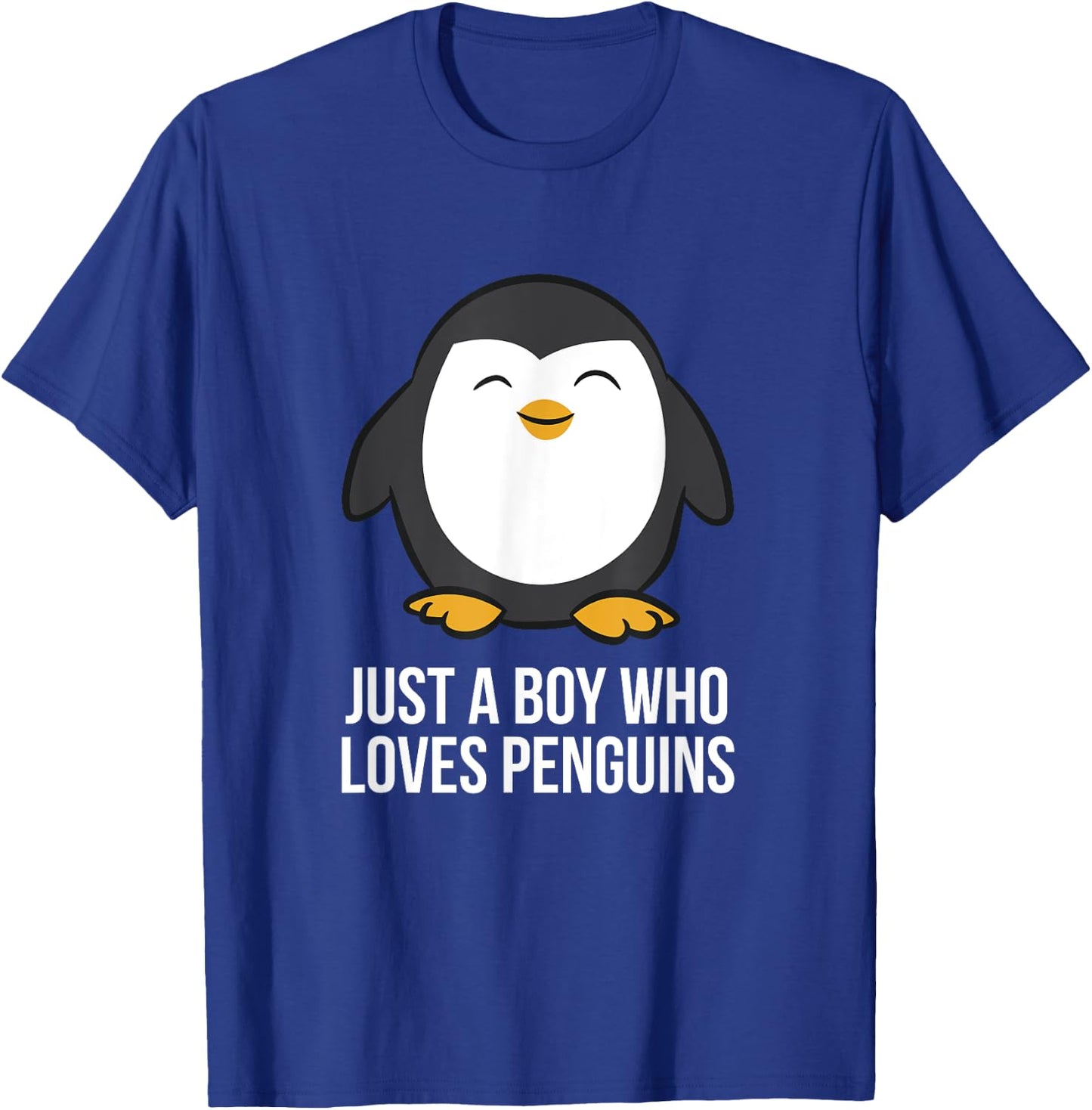 Just A Boy Who Loves Penguins T-Shirt - T-Shirt | Royal