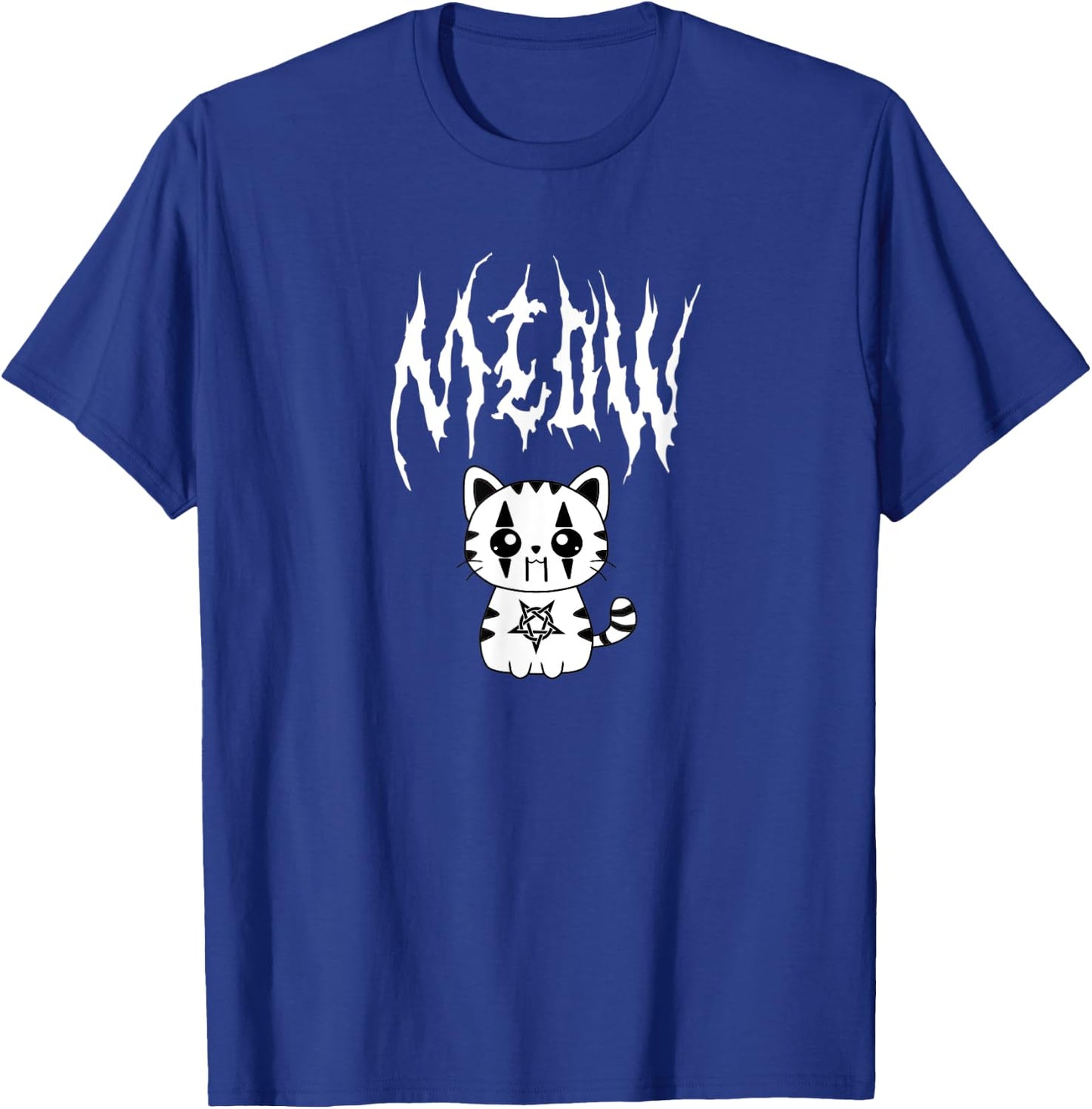 Kawaii Death Metal Meow Cute Anime Black Metal Cat Joke Men Women T-Shirt - T-Shirt | Royal