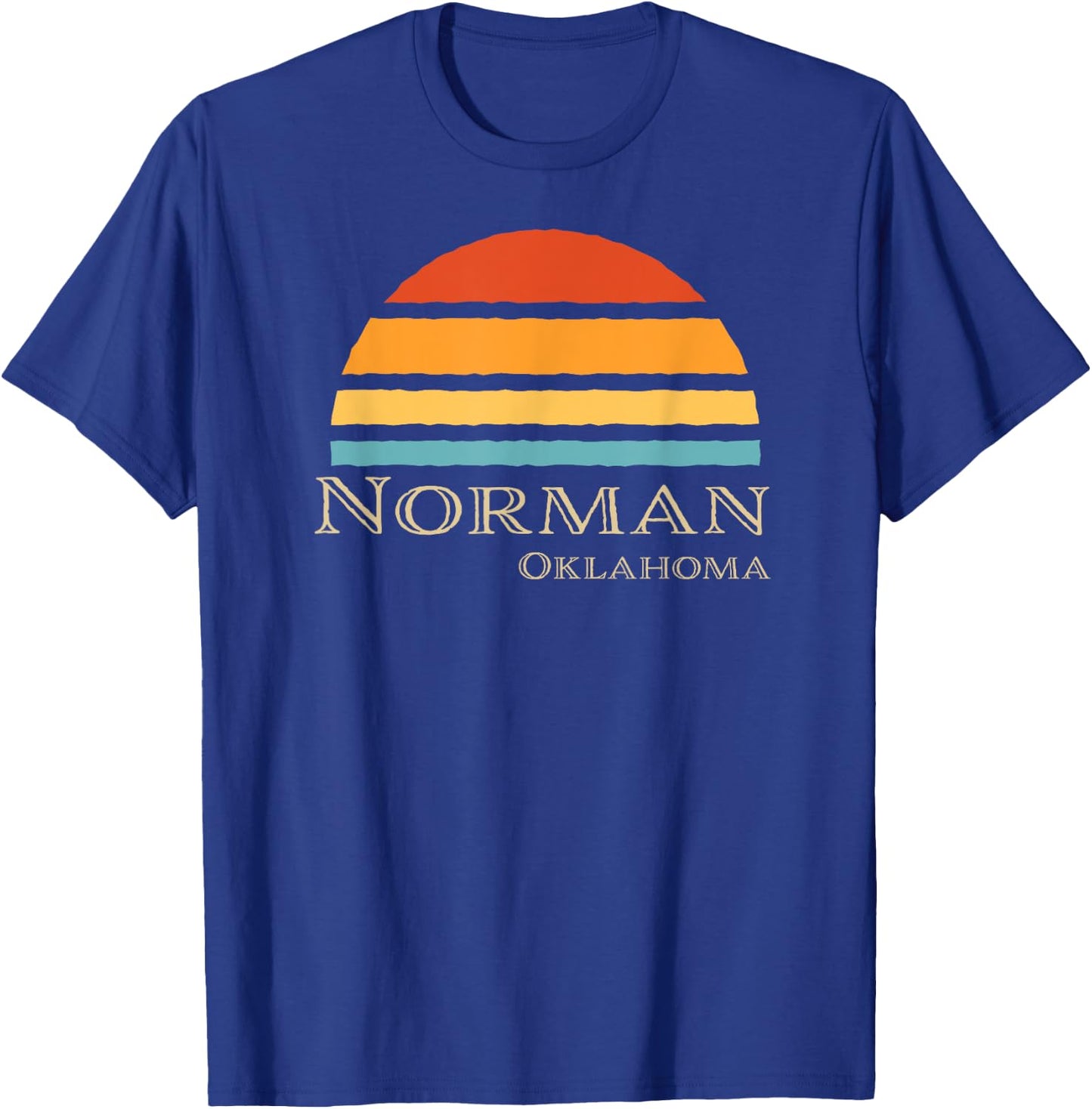 Retro Norman Oklahoma T-Shirt - T-Shirt | Royal