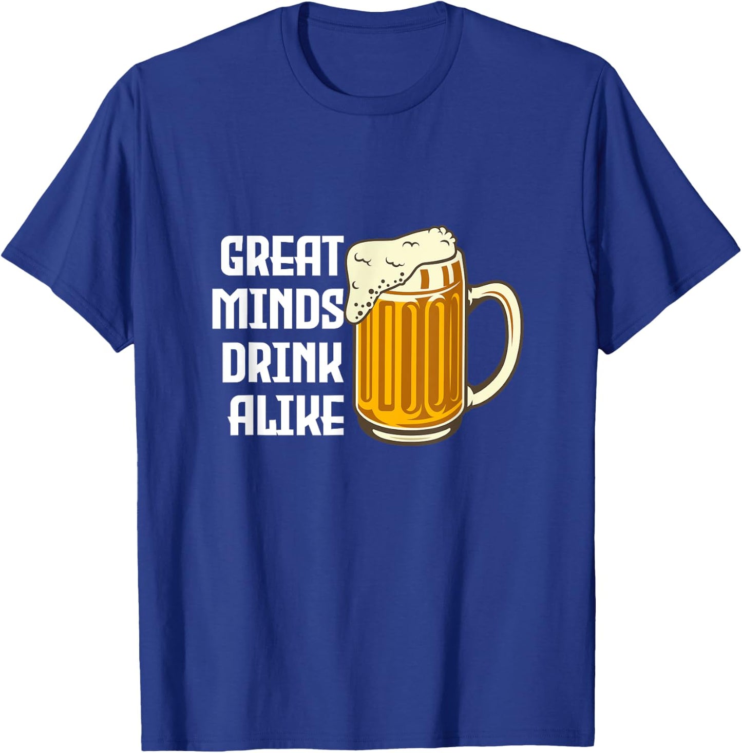 Big Heads Thinkers Drinking Drinkers Drinking Alcohol Gift T-Shirt - T-Shirt | Royal