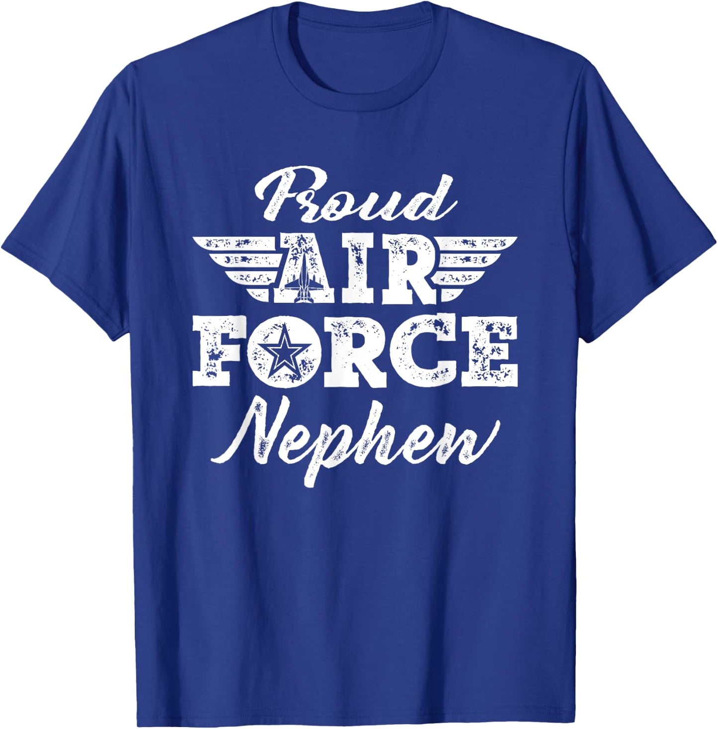 Proud US Air Force Nephew - Pride Military Family Gifts T-Shirt - T-Shirt | Royal