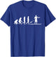 Stand Up Paddleboarder Evolution Gift SUP T-Shirt - T-Shirt | Royal