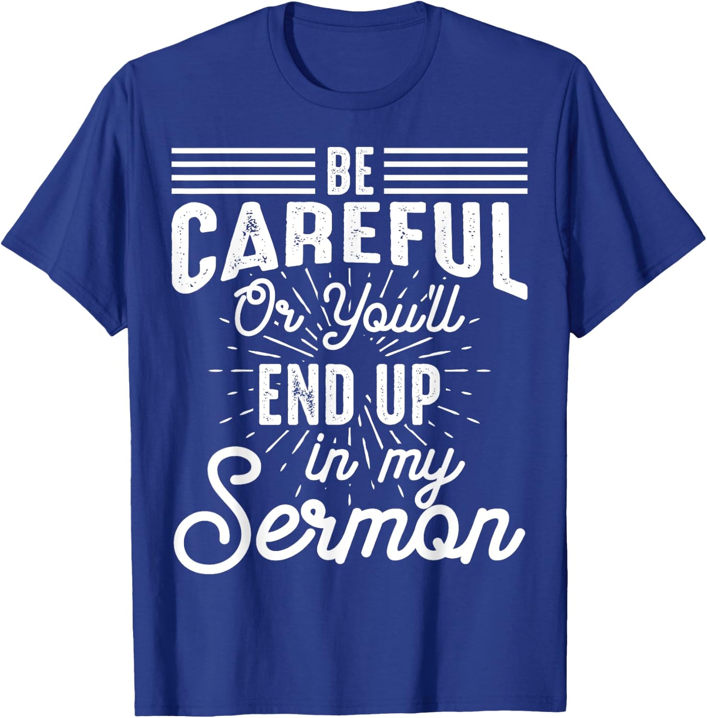 Funny Pastor Appreciation Gift Cool Christian Church Men T-Shirt - T-Shirt | Royal