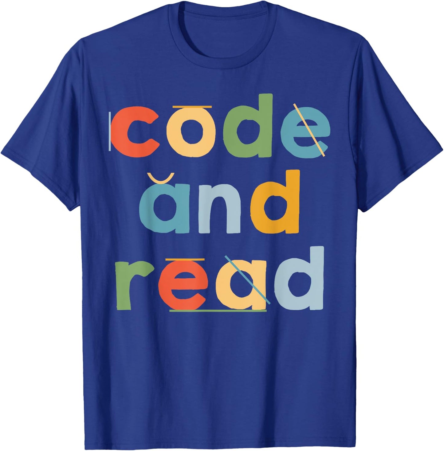 Code And Read Dyslexia Learning Disability Dyslexic Women T-Shirt - T-Shirt | Royal