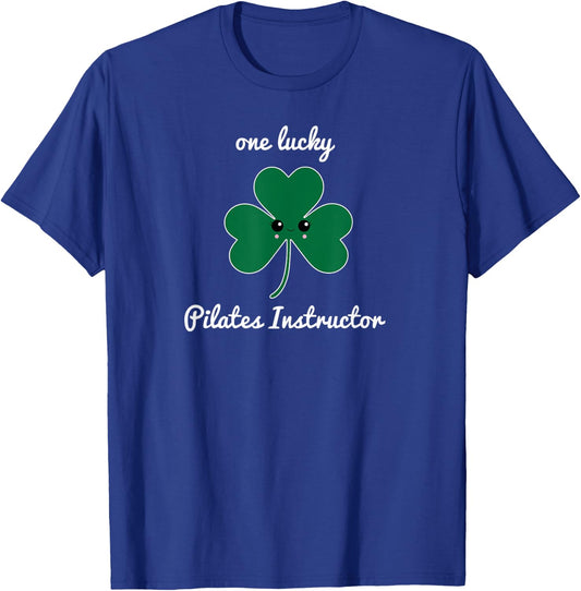 Pilates teacher St. Patrick's Day shamrock Irish lucky T-Shirt - T-Shirt | Royal