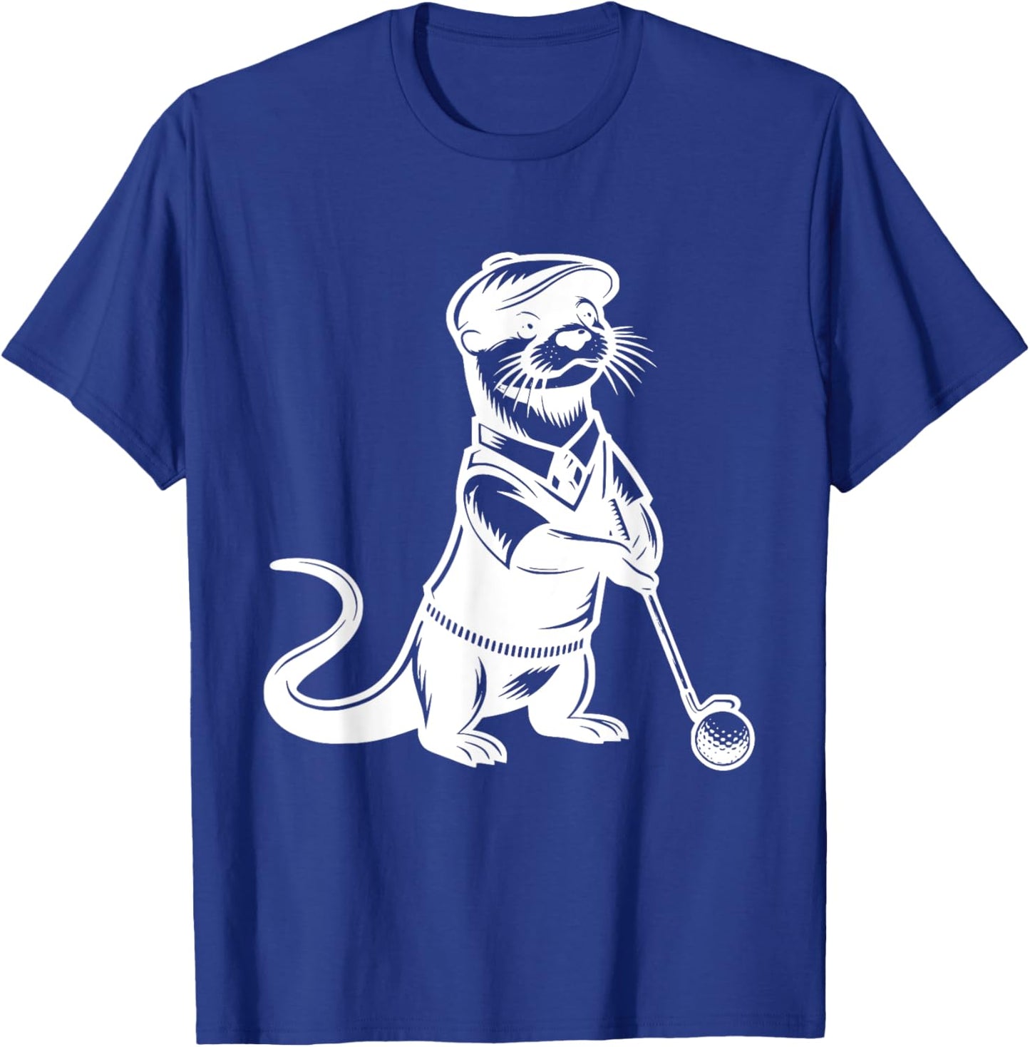 Otter Golf Funny Golfer Golfing Sports T-Shirt - T-Shirt | Royal