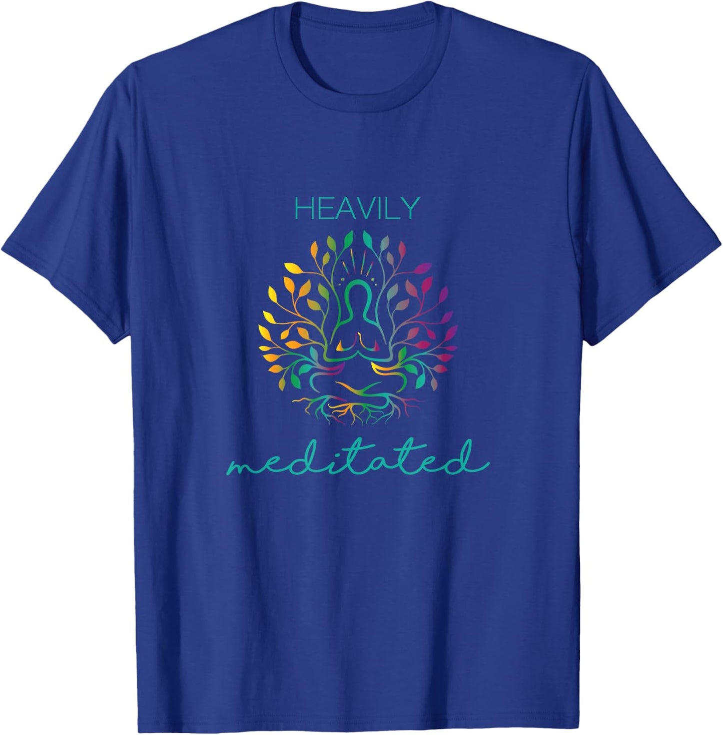 Heavily Meditated Yoga Meditation T-Shirt - T-Shirt | Royal