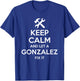 GONZALEZ Funny Surname Birthday Family Tree Reunion Gift T-Shirt - T-Shirt | Royal
