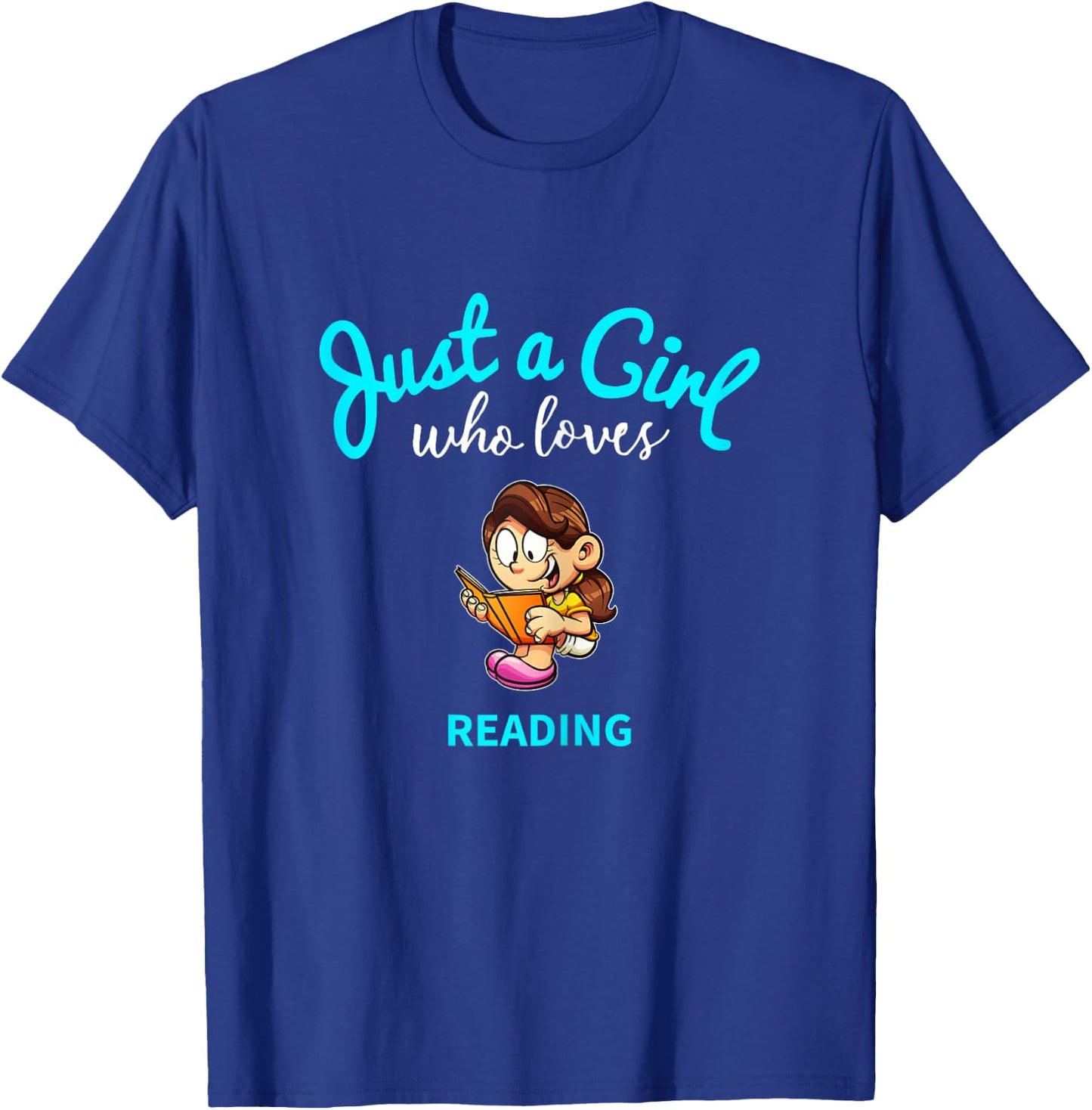 Reading Shirt for Girls | Children Reading T-Shirt - T-Shirt | Royal