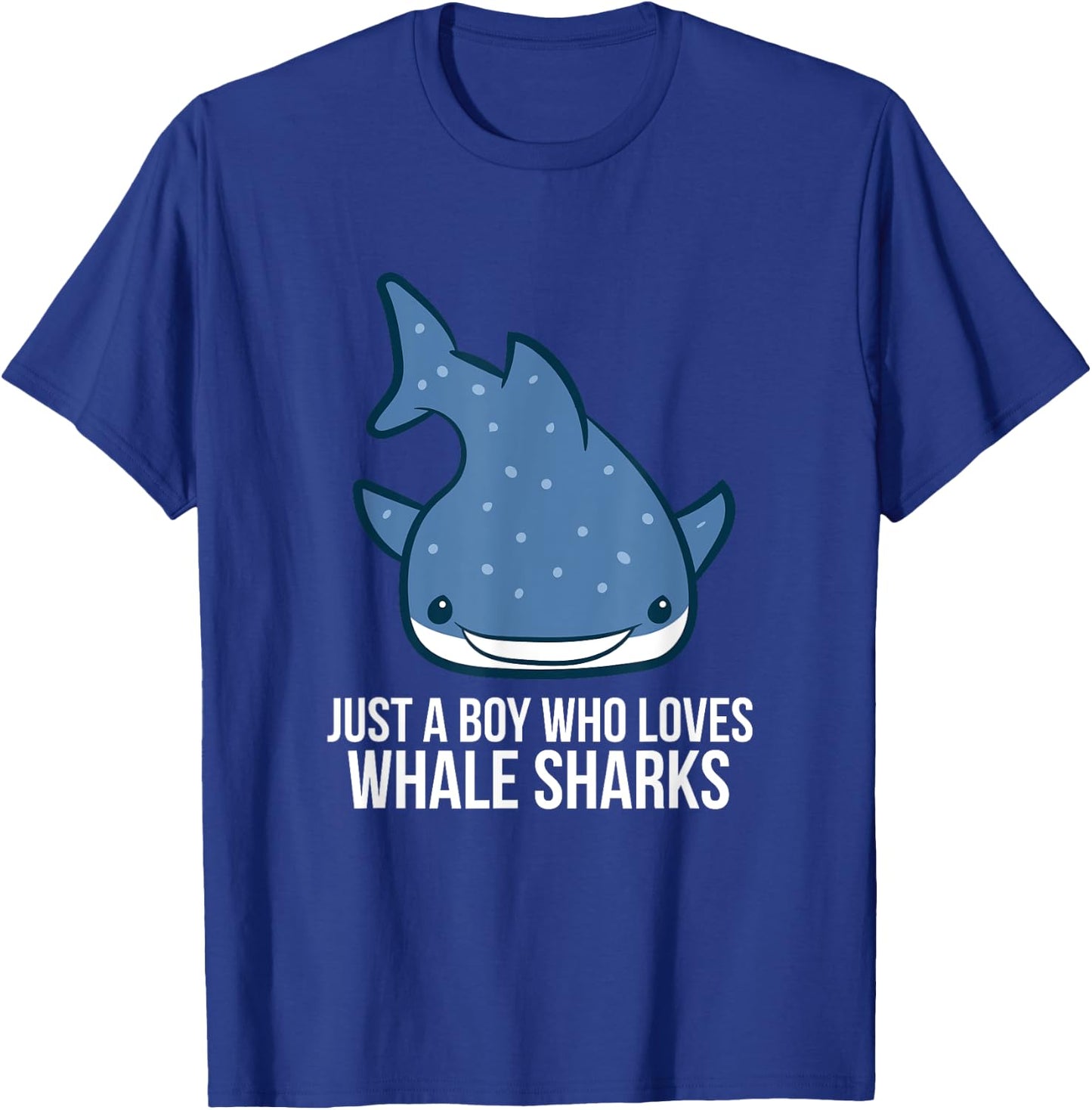 Just a Boy Who Loves Whale Sharks Cute Whale Shark T-Shirt - T-Shirt | Royal