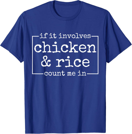 Bodybuilding Fitness Weightlifting Chicken Rice T-Shirt - T-Shirt | Royal