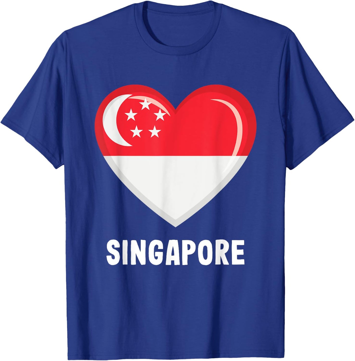 Singapore Singapore Flag T-Shirt - T-Shirt | Royal