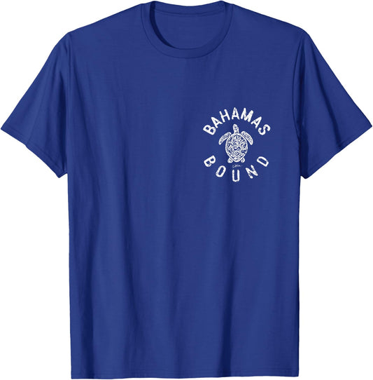 JCombs: Bahamas Bound Sea Turtle, Beach (2-Sided) T-Shirt - T-Shirt | Royal