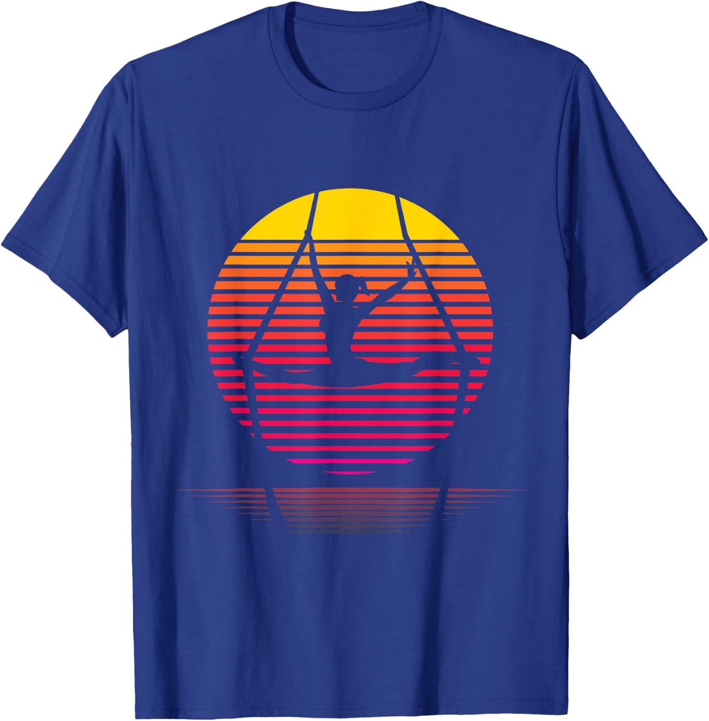 Aerial Yoga Silhouette Lover Gift Aerialist Yogi Dance Gifts T-Shirt - T-Shirt | Royal