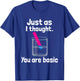 You Are Basic - Chemistry Humor Science Teacher Litmus Test Women Kids T-Shirt - T-Shirt | Royal