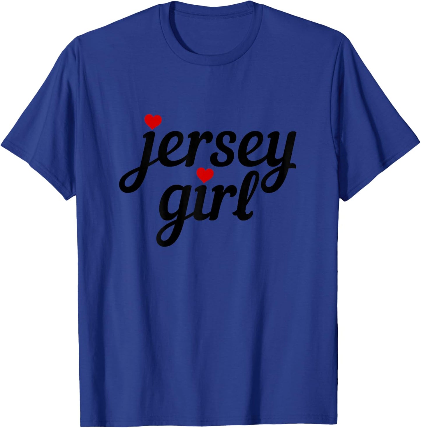 Jersey Girl New Jersey Heart Funny Cute New Jersey T-Shirt - T-Shirt | Royal