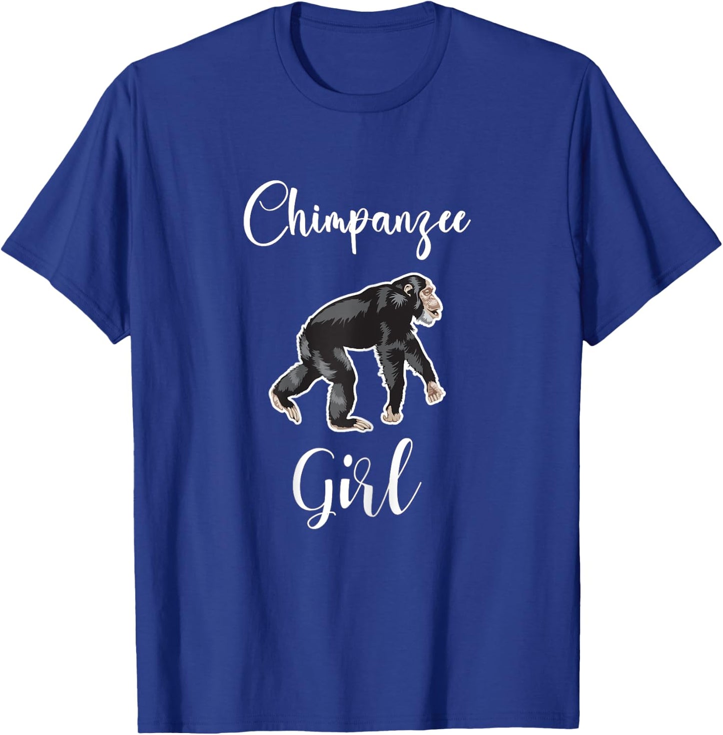 Chimpanzee Girl Shirt Monkey Chimpanzee Lover I Love Chimps T-Shirt - T-Shirt | Royal