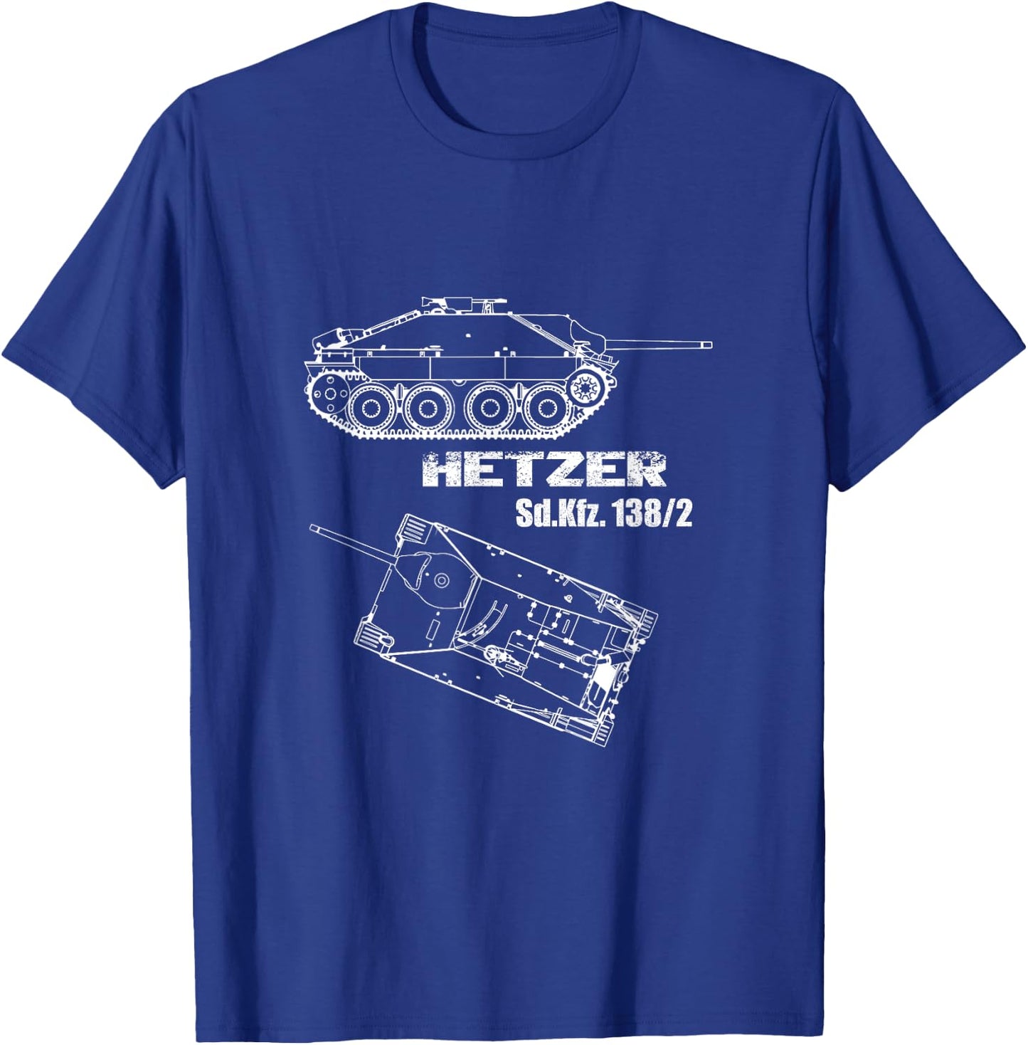 Tank destroyer Hetzer Sd.Kfz. 138/2 German Wehrmacht WW 2 T-Shirt - T-Shirt | Royal