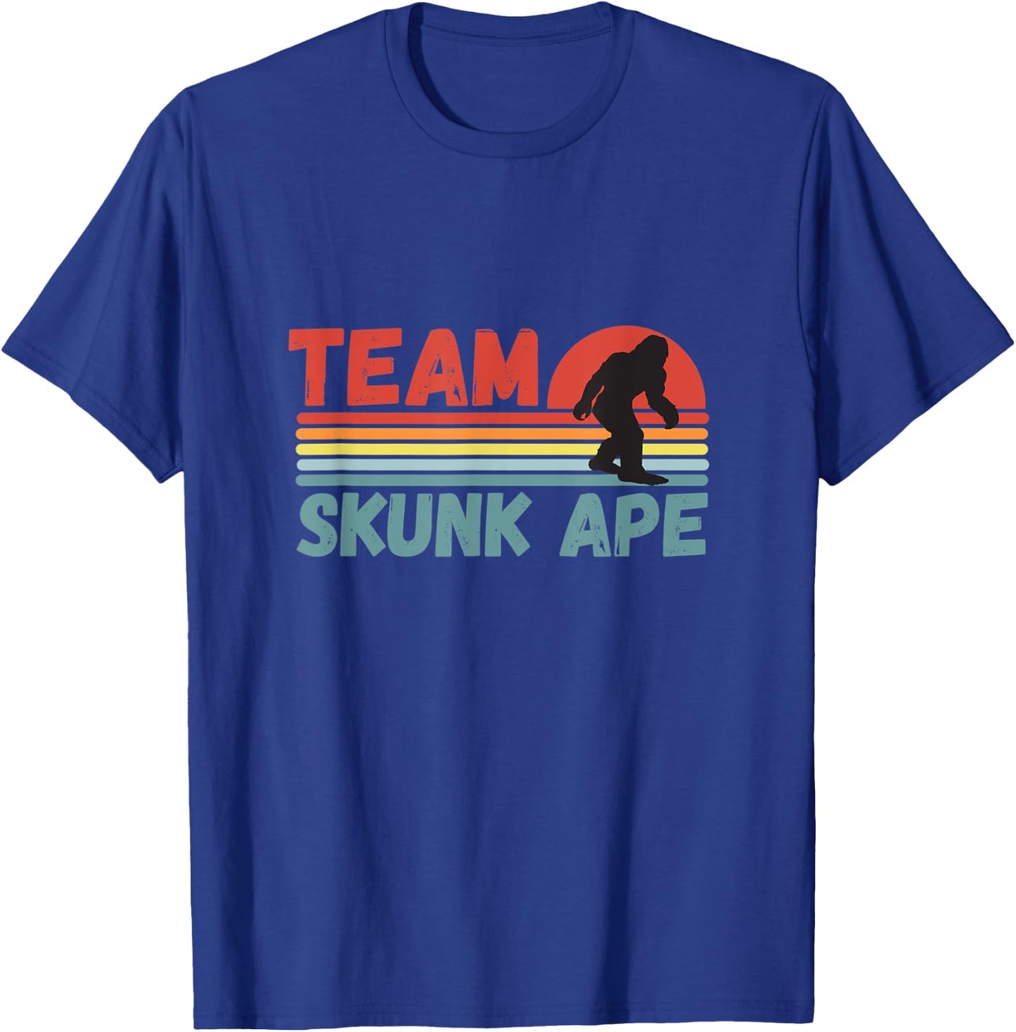 Funny Bigfoot Shirt Team Skunk Ape T-Shirt - T-Shirt | Royal