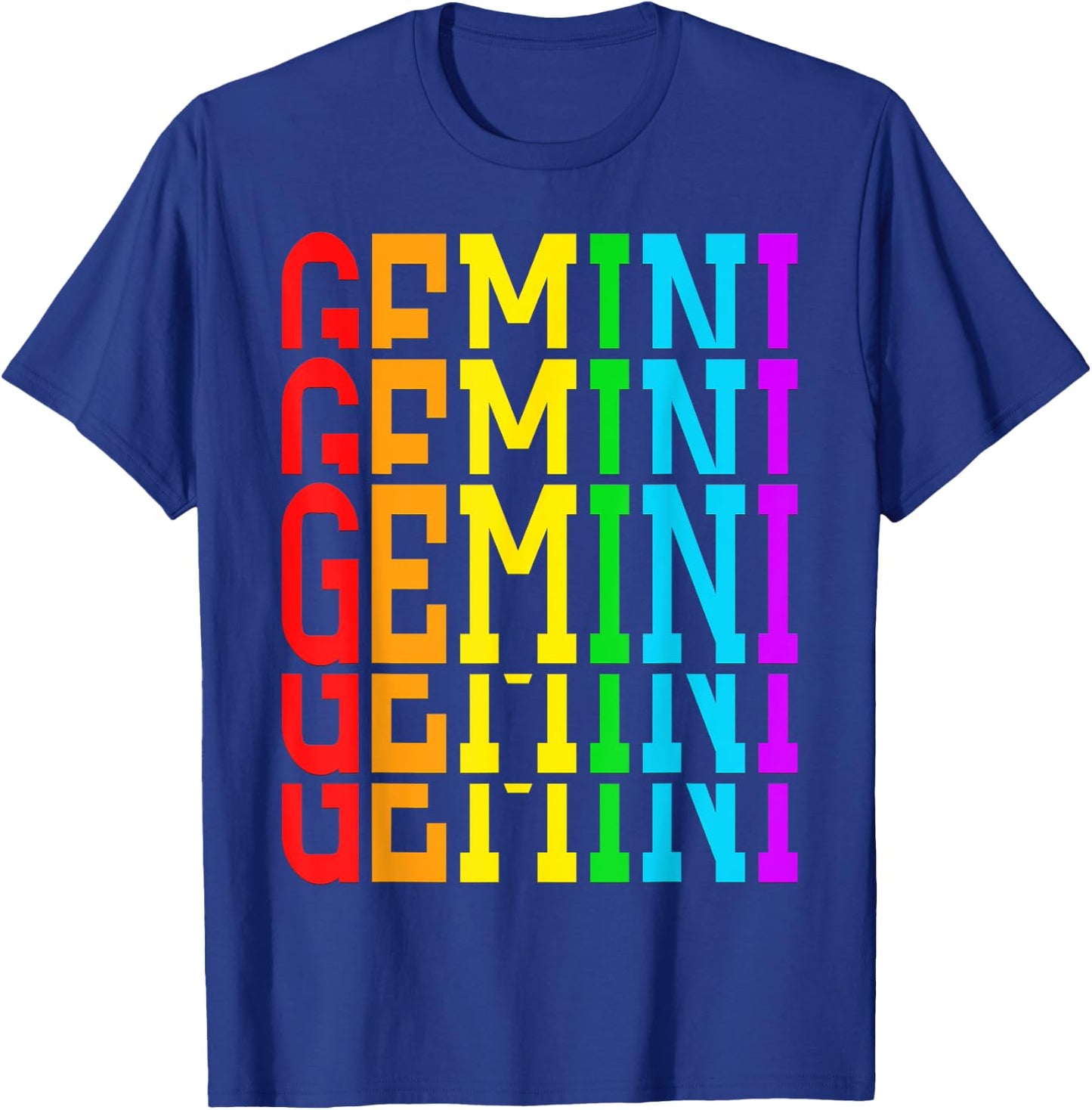 Team Gemini June Girl Horoscope Gemini May King Rainbow T-Shirt - T-Shirt | Royal