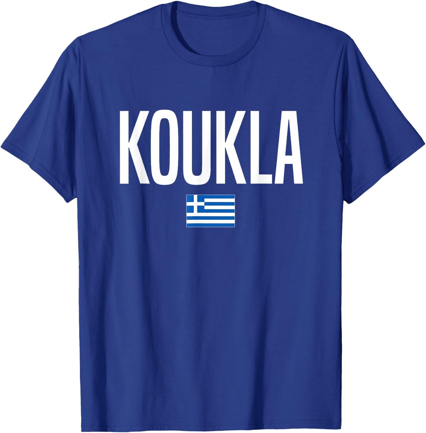 Greek Phrases Gifts Co. Koukla in Greek Greece - -Adults, Black, Small, Short Sleeve, Crew Collar, Modern, Quick Dry, Spring T-Shirt - T-Shirt | Royal