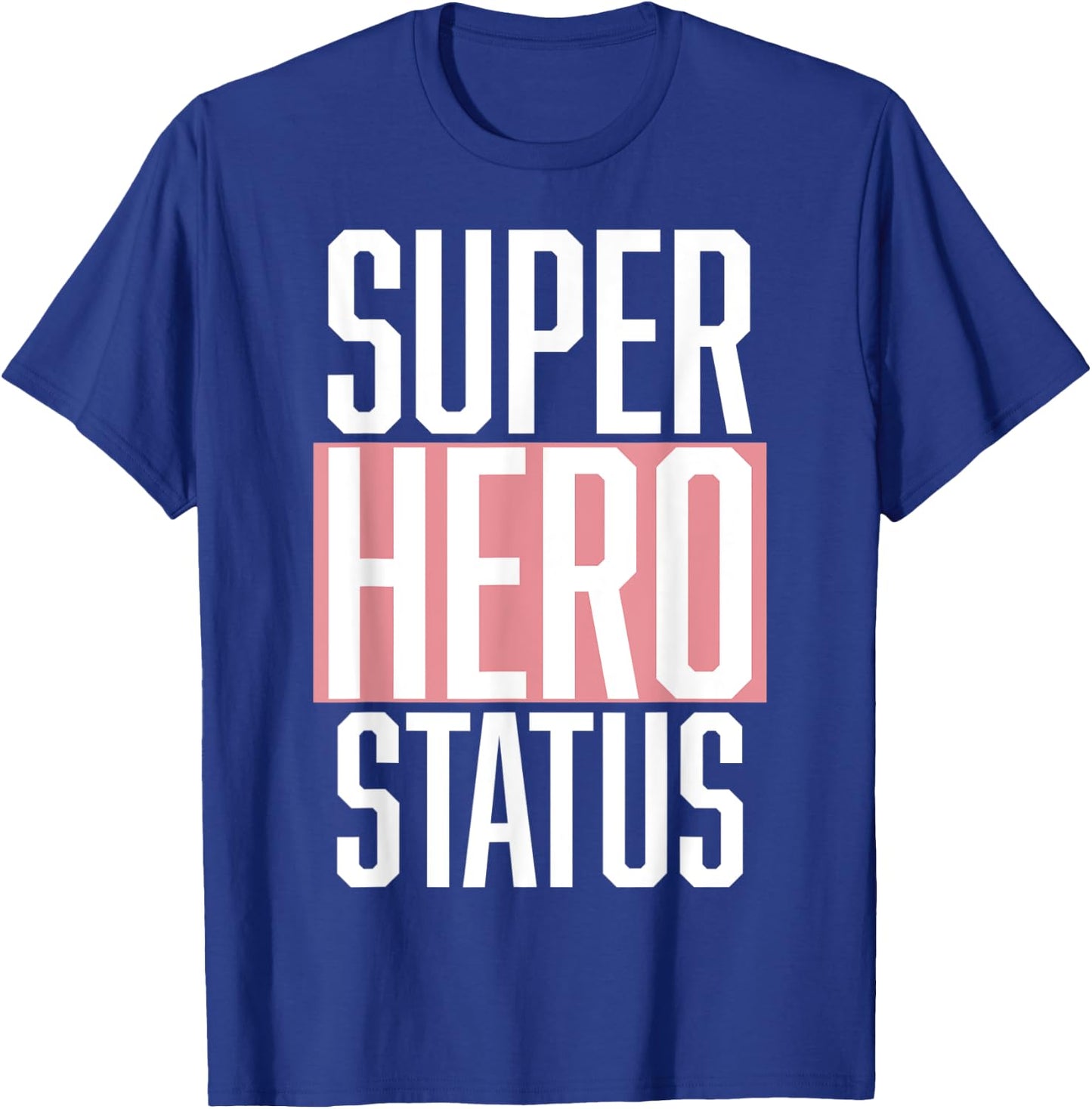 Retro, Style, Super Hero Status, Apparel Fashion T-Shirt - T-Shirt | Royal
