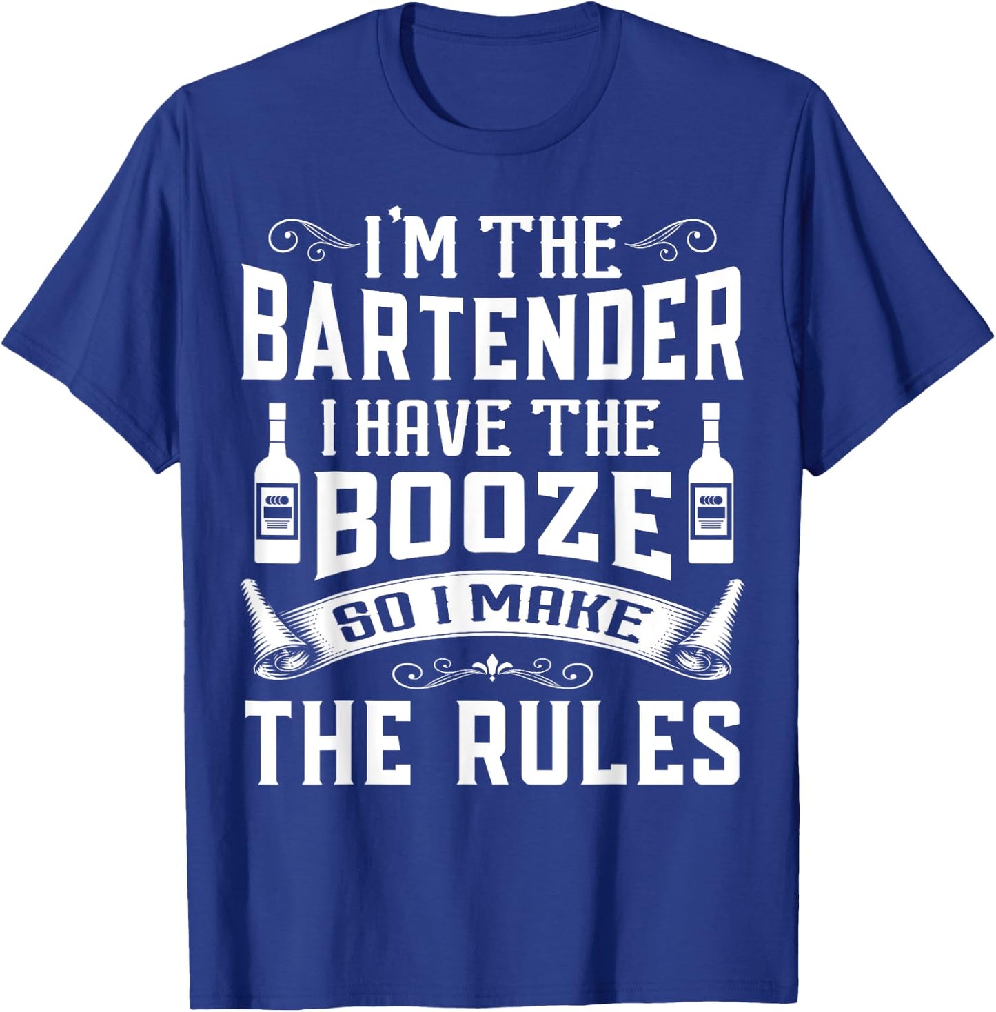 I'm The Bartender Funny Bartending apparel Men Women T-Shirt - T-Shirt | Royal