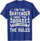 I'm The Bartender Funny Bartending apparel Men Women T-Shirt - T-Shirt | Royal