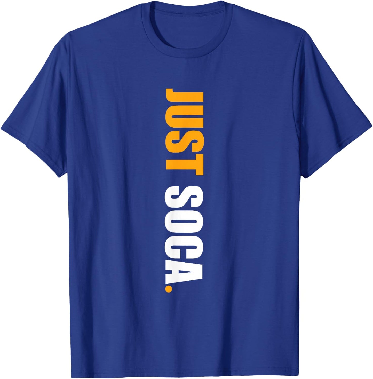 Just Soca - Vertical Solid Print T-Shirt - T-Shirt | Royal