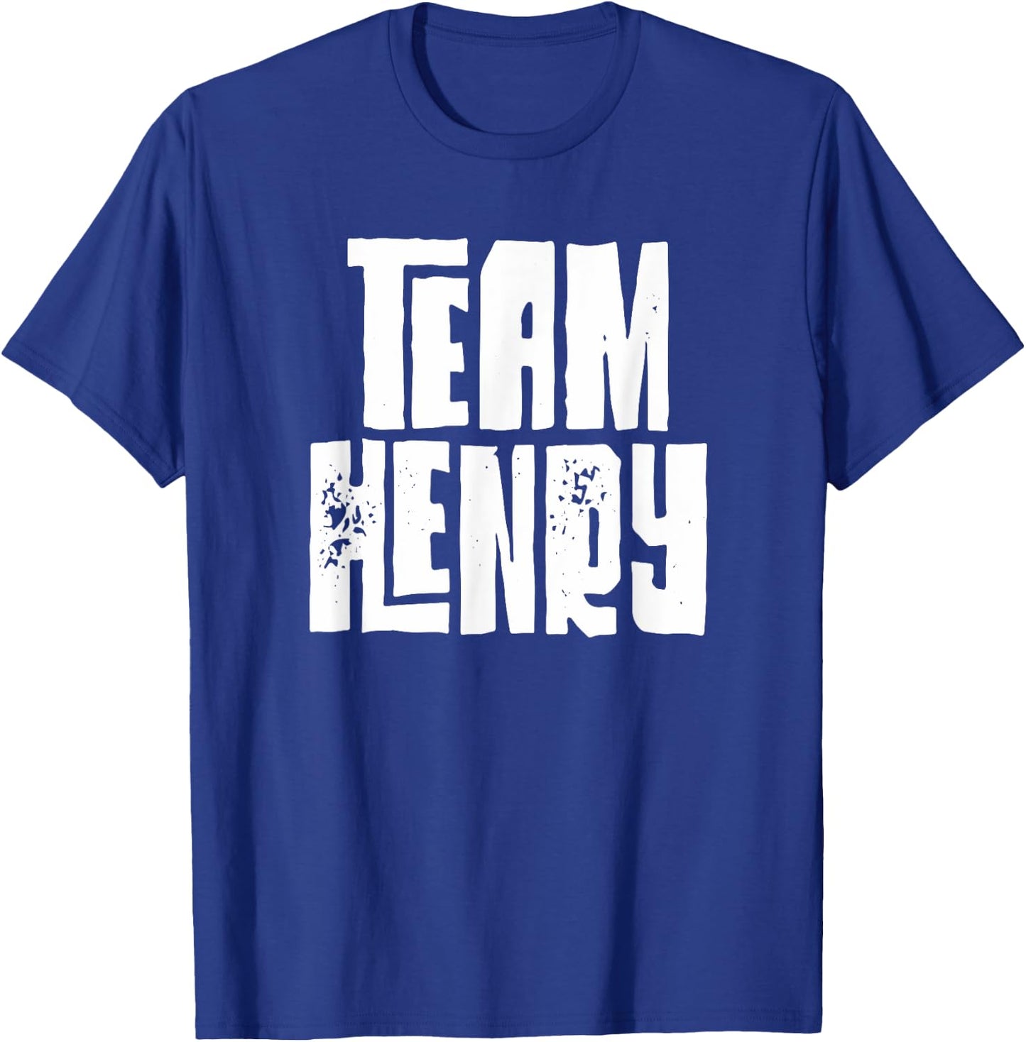 Team Henry Son Dad Mom Husband Grandson Sports Group Name T-Shirt - T-Shirt | Royal