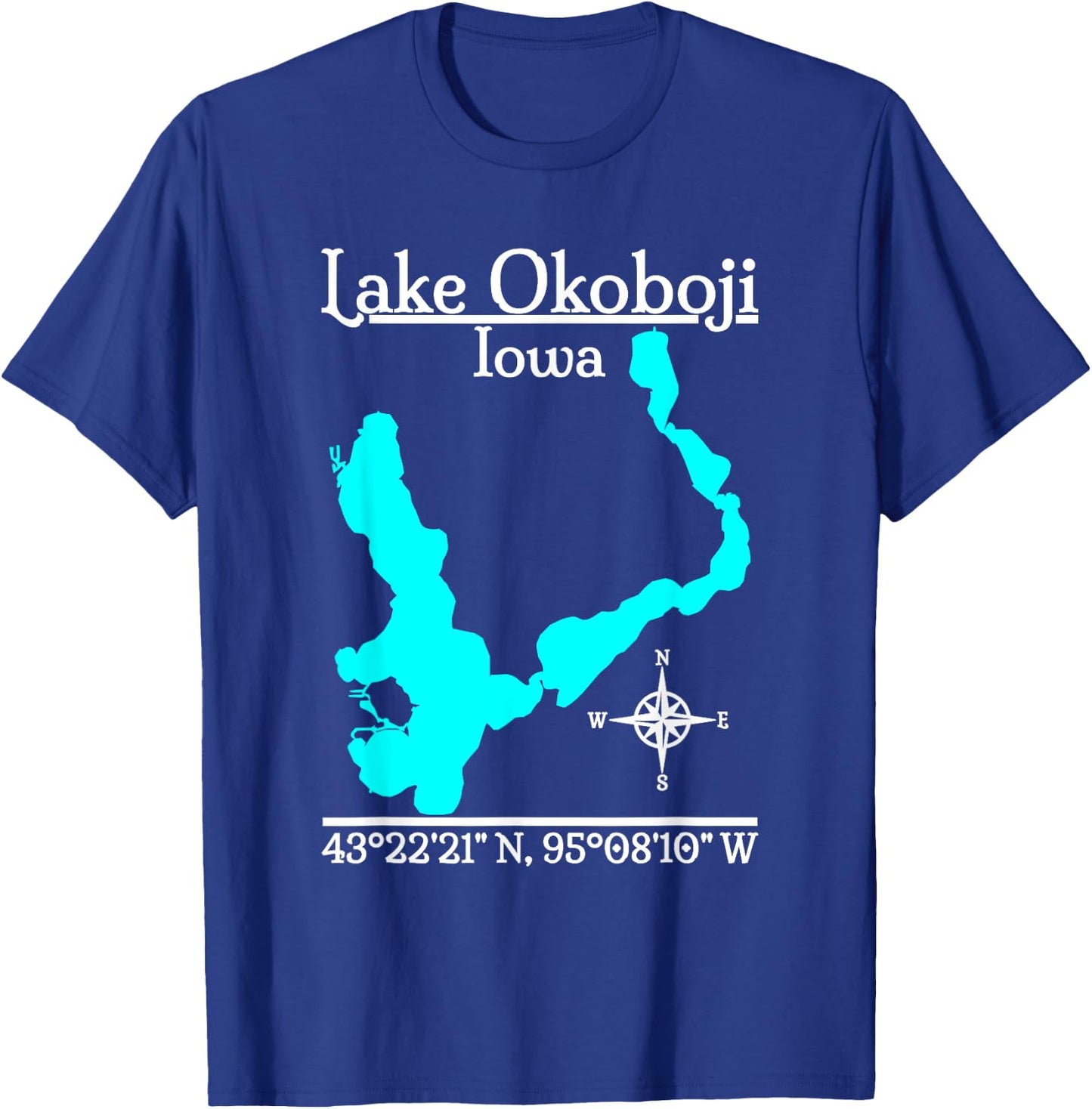 Lake Okoboji - Iowa T-Shirt - T-Shirt | Royal