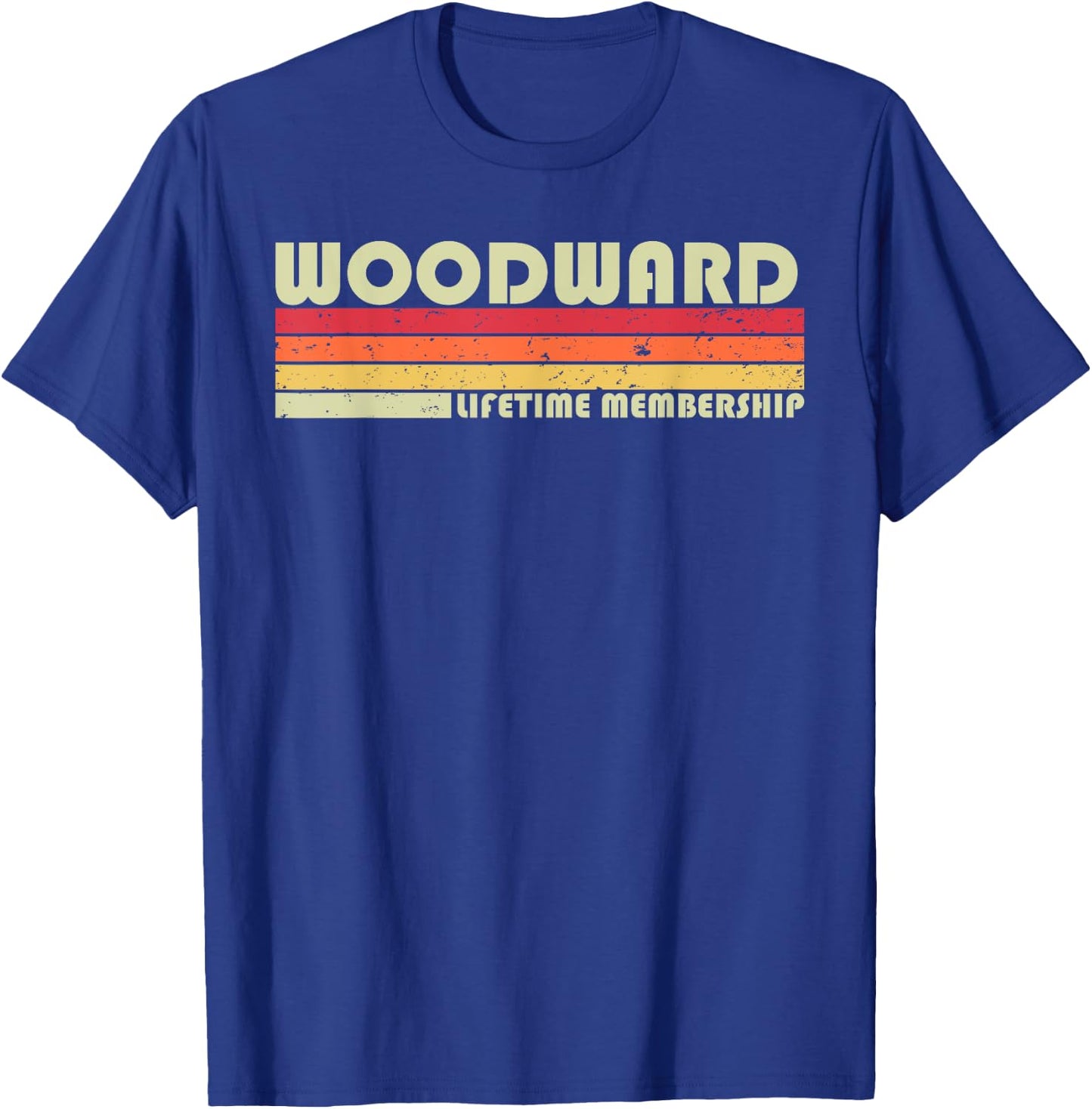 WOODWARD Surname Funny Retro Vintage 90s Birthday Reunion T-Shirt - T-Shirt | Royal