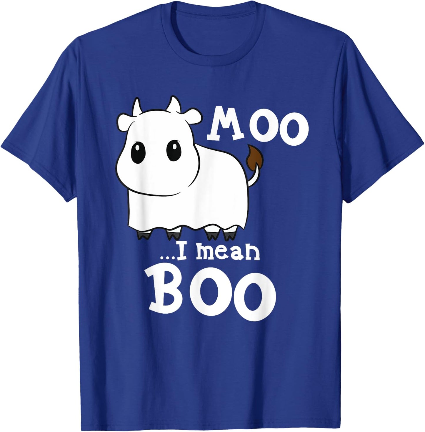 Funny Cow Halloween Costume Cows Boo T-Shirt - T-Shirt | Royal
