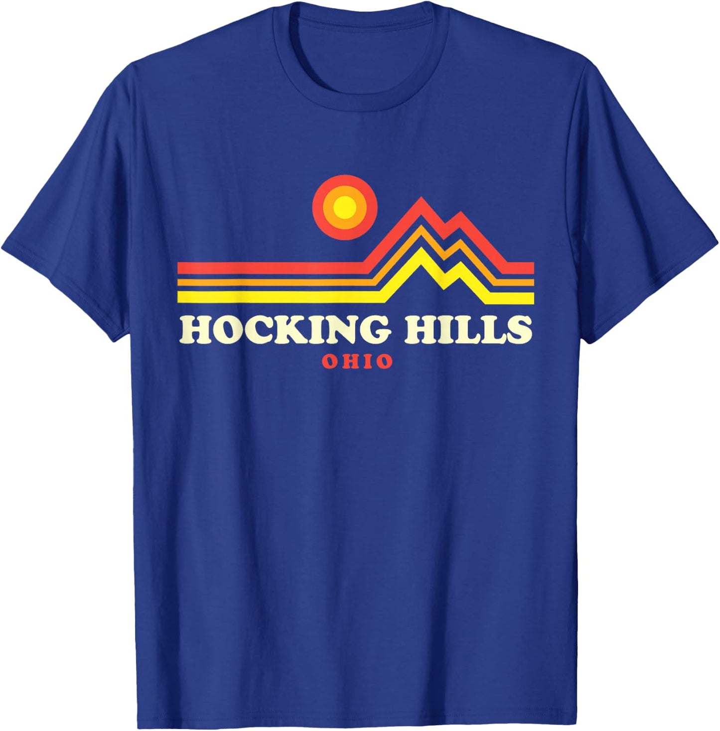 Hocking Hills Ohio Logan Ohio OH State Park Mountain T-Shirt - T-Shirt | Royal