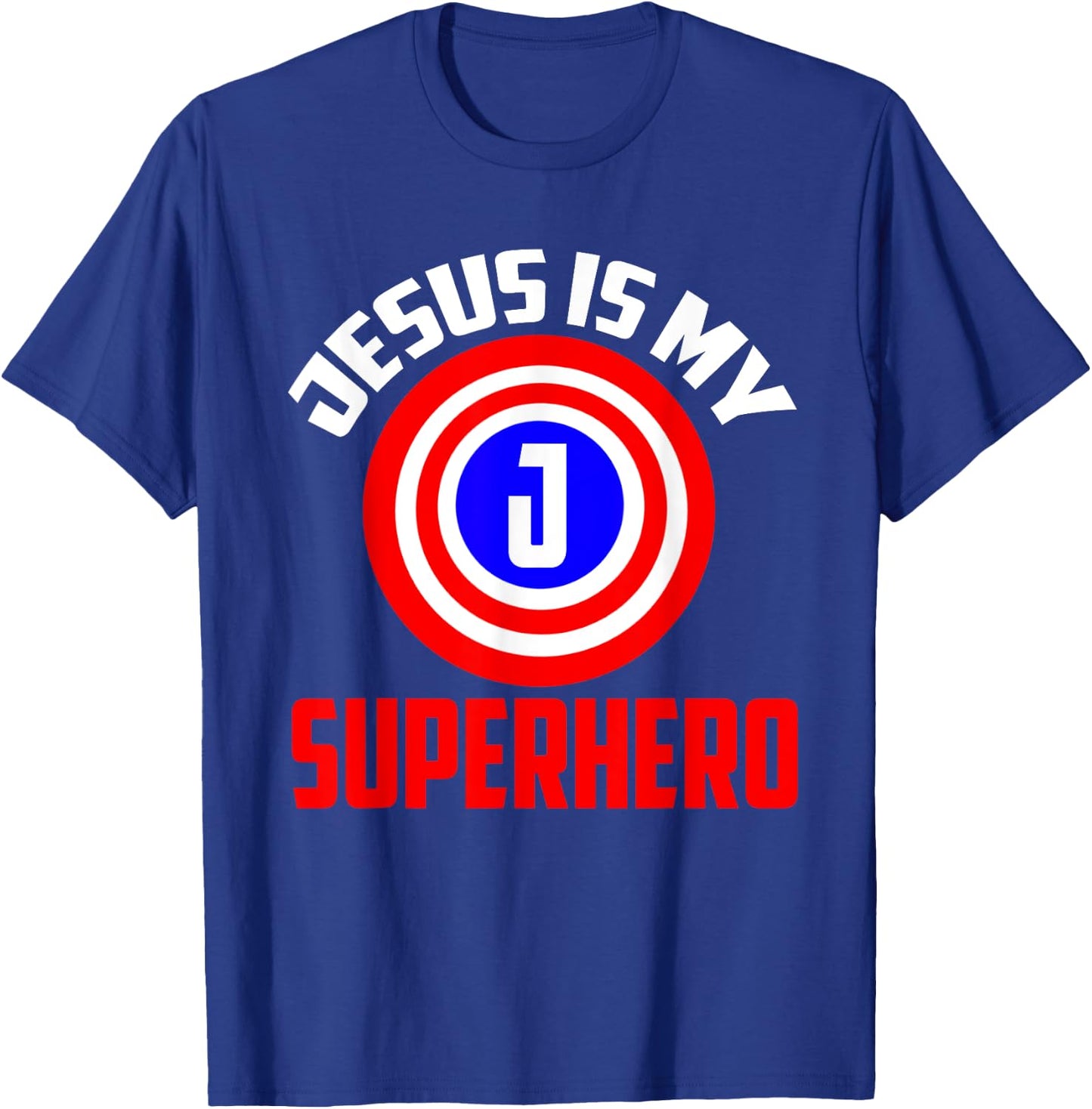Jesus Superhero shirt | Jesus Your My Super Hero T-Shirt - T-Shirt | Royal