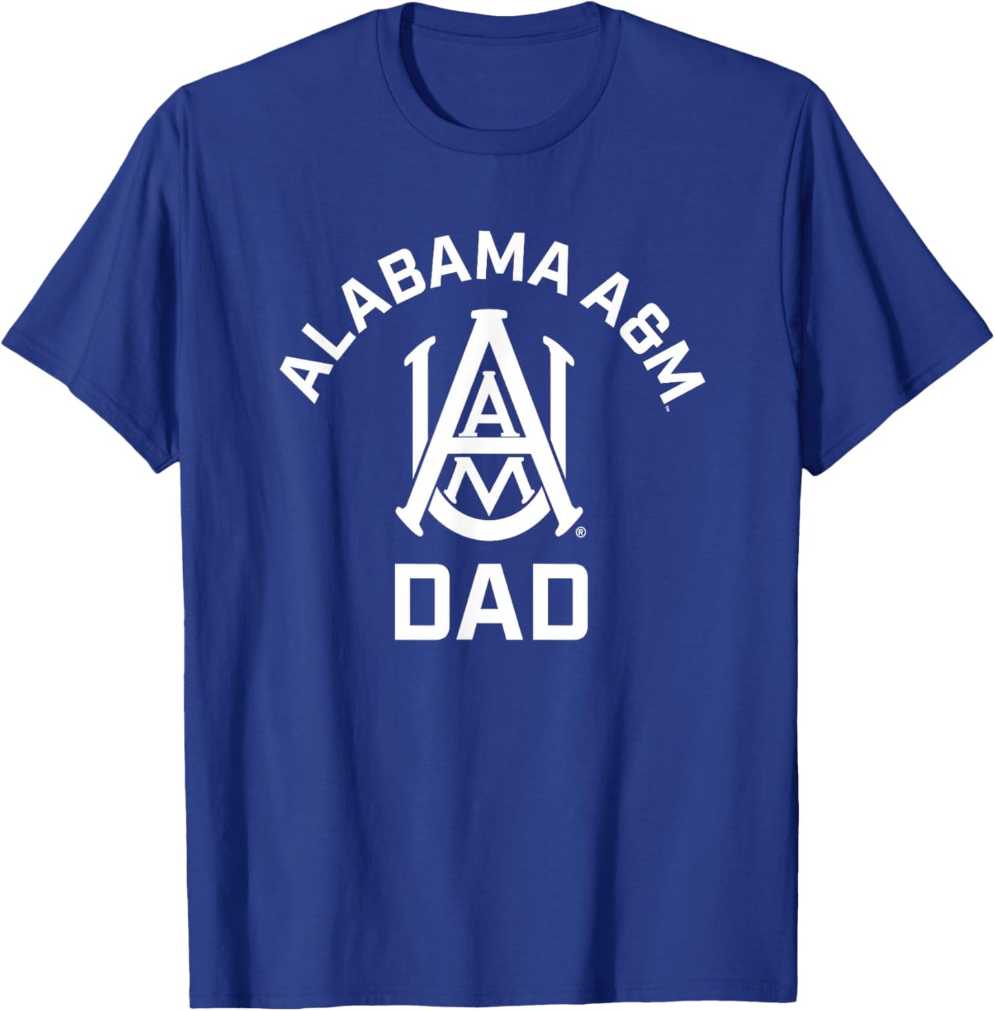 Alabama A&M University Bulldogs Arched Dad T-Shirt - T-Shirt | Royal
