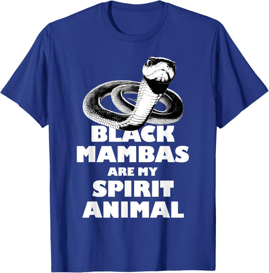 Black Mambas Are My Spirit Animal Scary Snake T-Shirt - T-Shirt | Royal