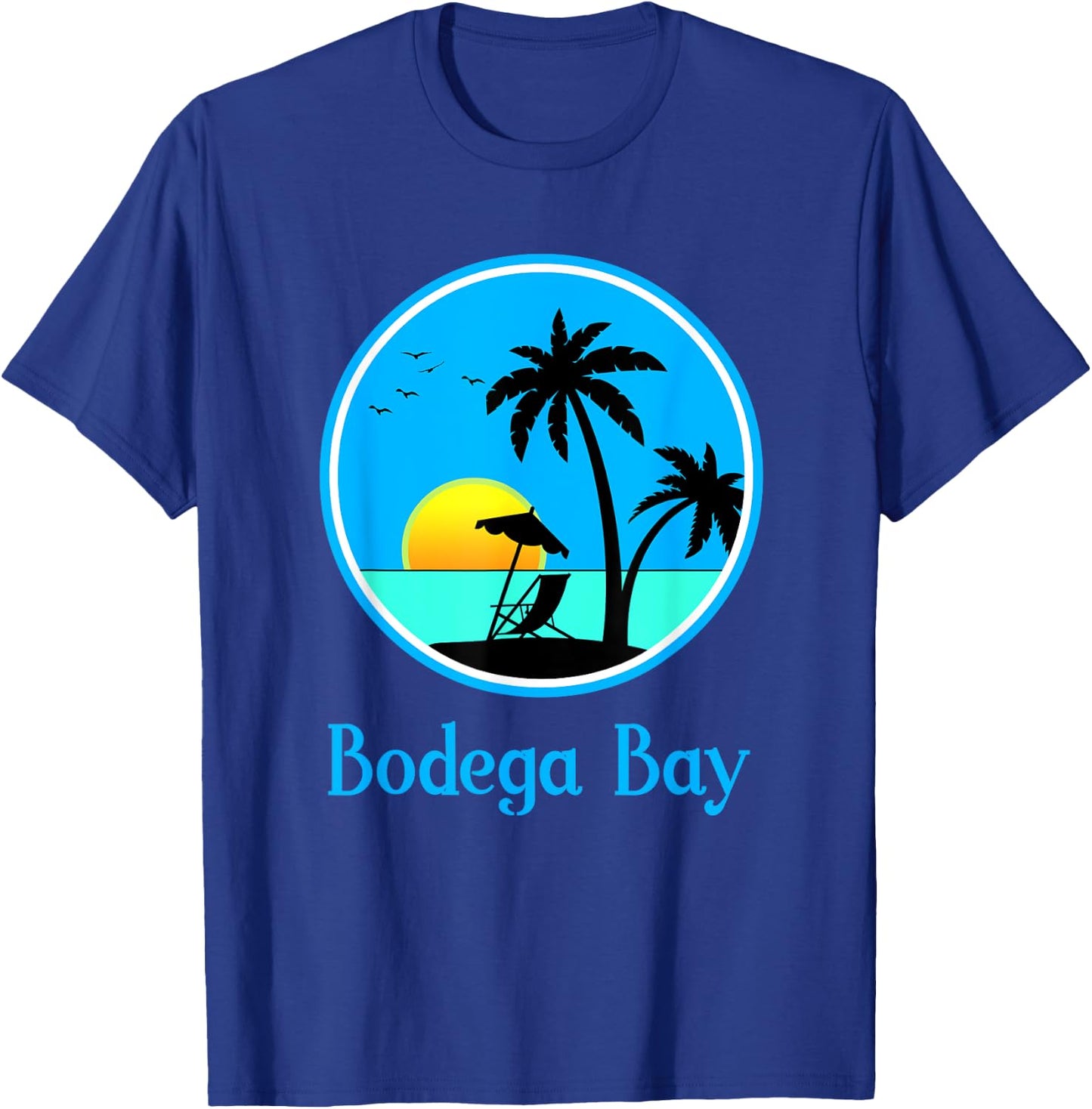 Bodega Bay Travel Vacation or Holiday Souvenir Gift T-Shirt - T-Shirt | Royal