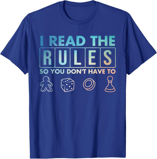 Funny Board Games Art Women Lovers Board Gamer T-Shirt - T-Shirt | Royal