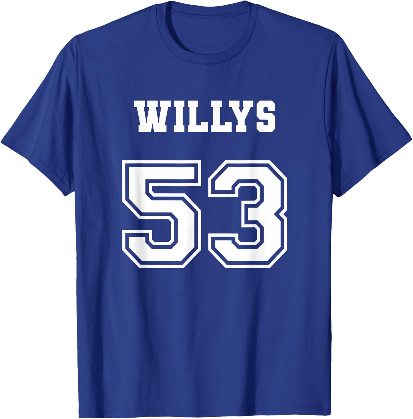 Jersey Style 53 1953 Willys 4x4 Vintage MB Army Truck Car T-Shirt - T-Shirt | Royal