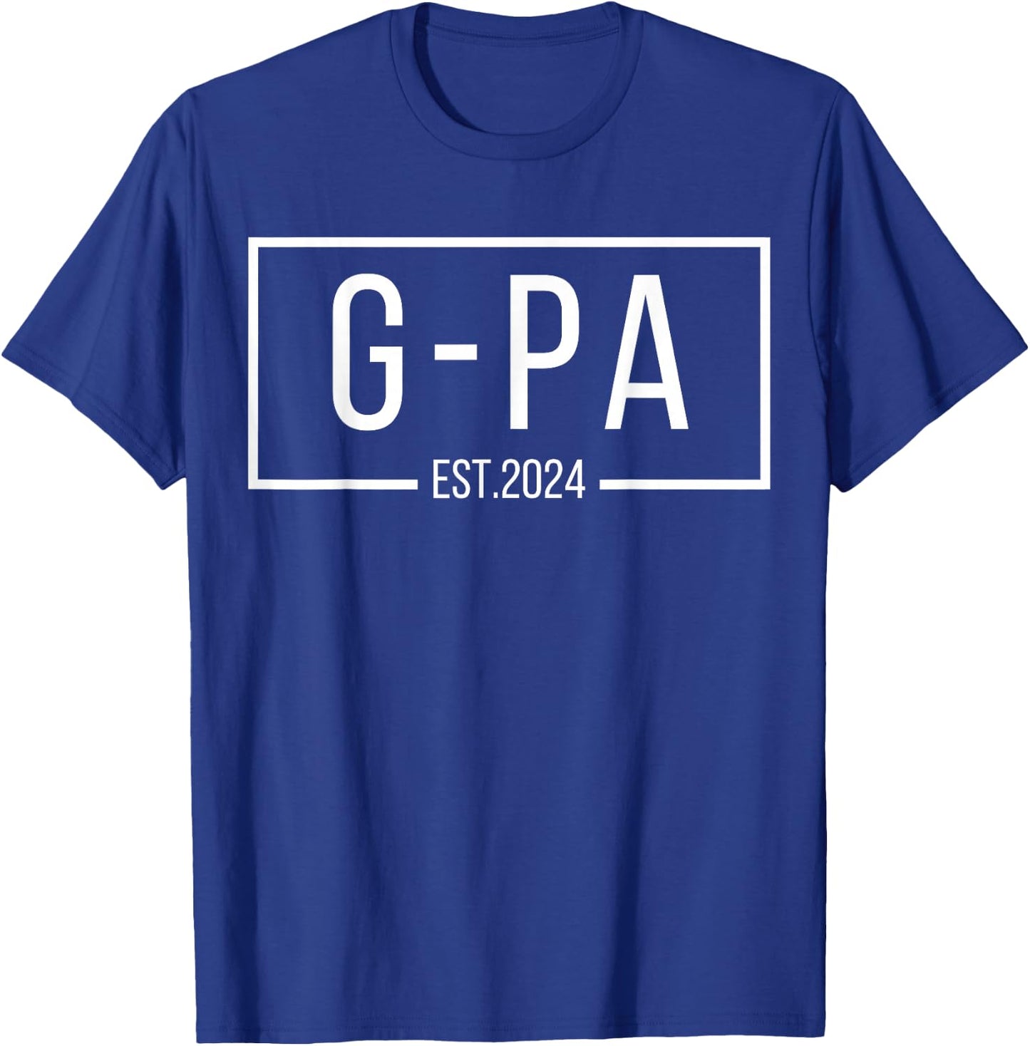 G-pa Est. 2024 Expect Baby 2024, Proud Father 2024 New G-pa T-Shirt - T-Shirt | Royal