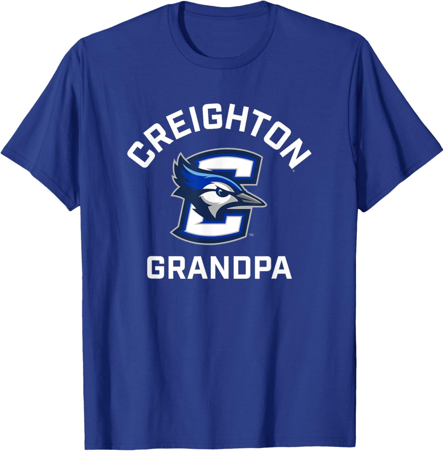 Creighton University Bluejays Arched Grandpa T-Shirt - T-Shirt | Royal