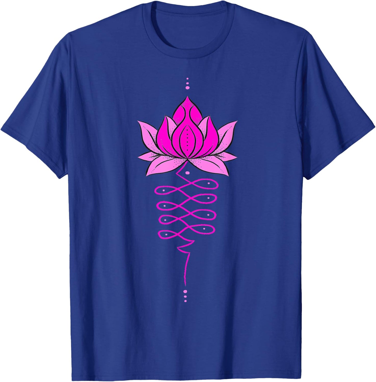 Unalome Lotus Flower Tree Mandala Tattoo Boho Zen Yoga T-Shirt - T-Shirt | Royal