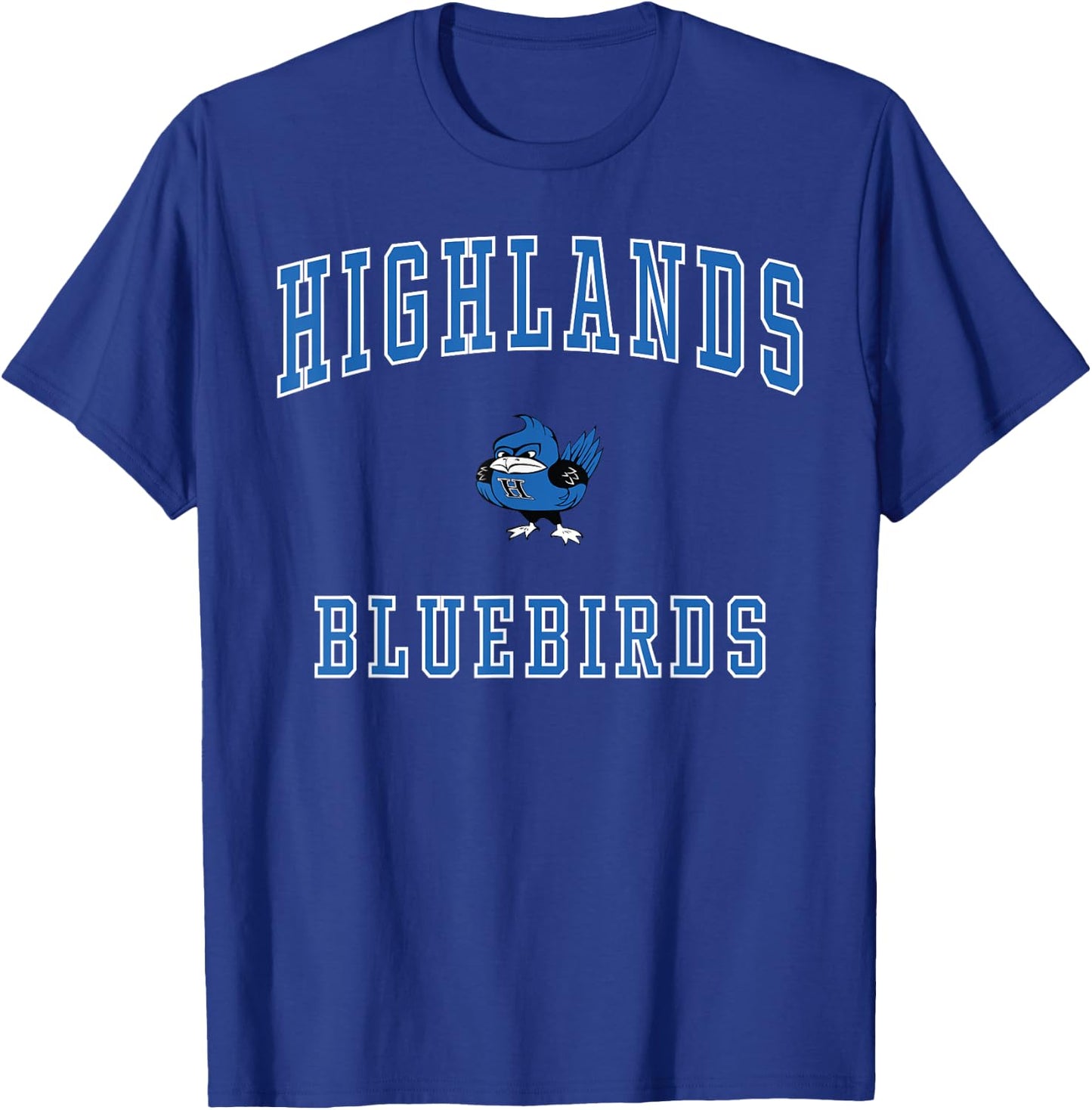 Highlands High School Bluebirds T-Shirt - T-Shirt | Royal