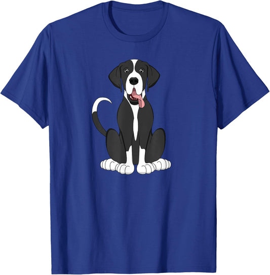 Mantle Great Dane Shirt Women Kids Dog Lover Gift T-Shirt - T-Shirt | Royal