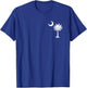 South Carolina State Flag Palmetto Tree Crescent Moon SC T-Shirt - T-Shirt | Royal
