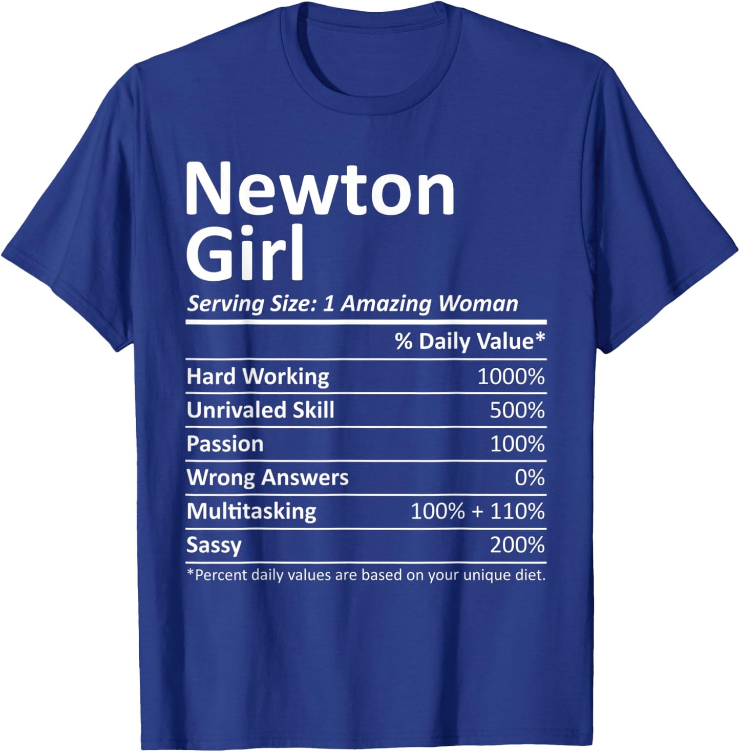NEWTON GIRL MA MASSACHUSETTS Funny City Home Roots USA Gift T-Shirt - T-Shirt | Royal